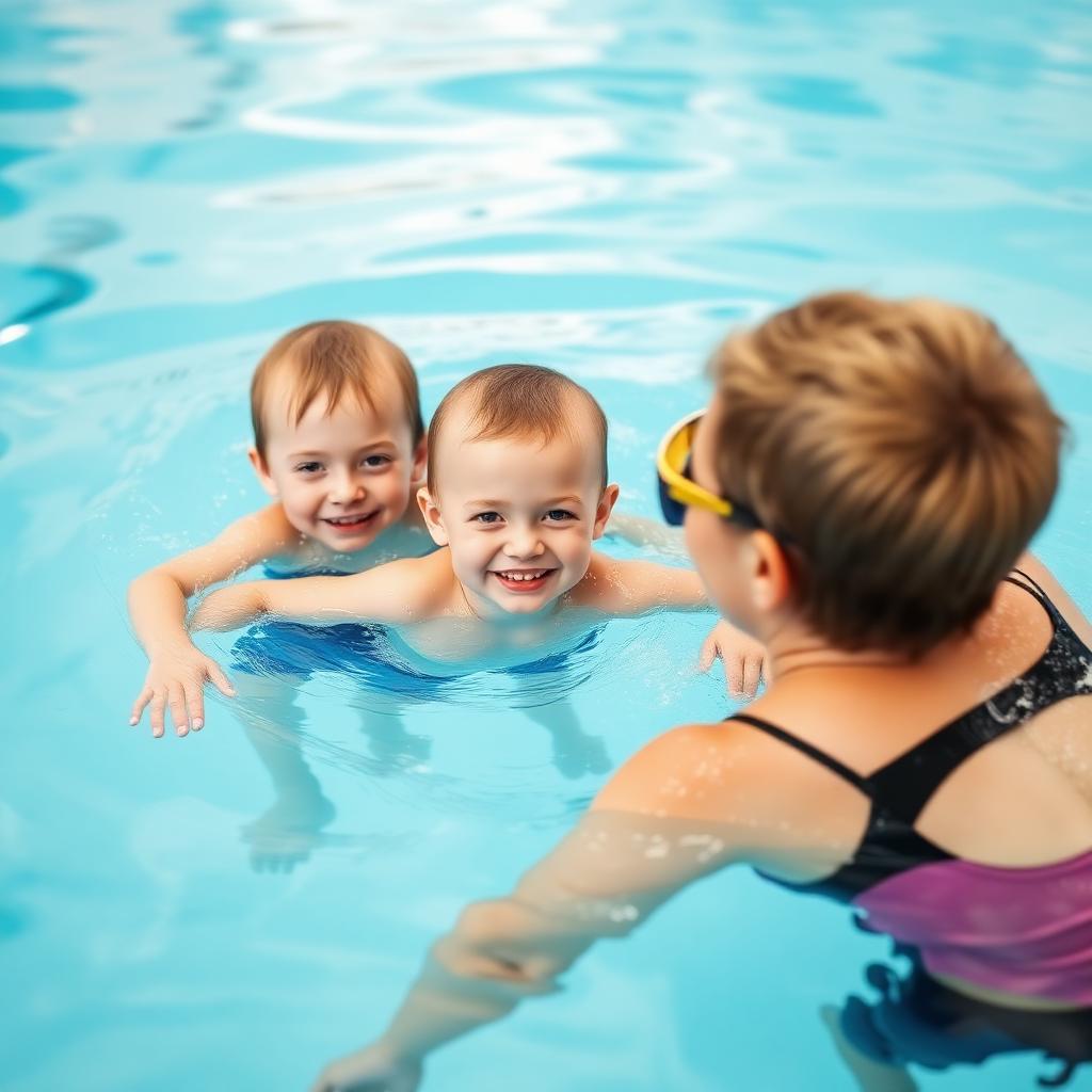 Kids swimming lesson in Dubai