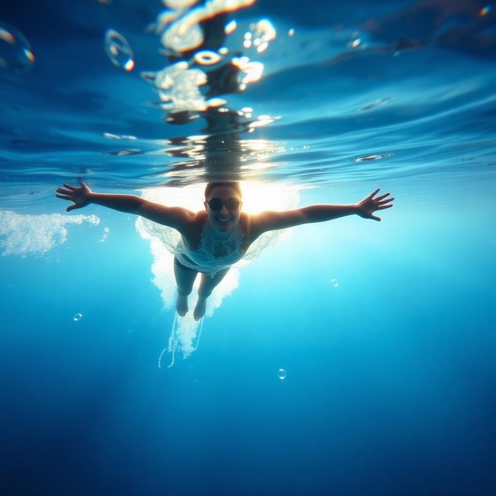 Underwater swimming training